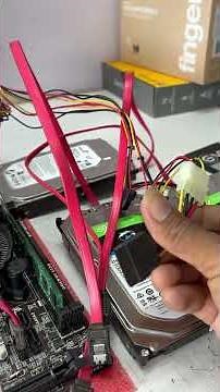 Installing 3 Hard Drives - Beginner's PC Guide #computertechnic #computer #editing #shorts