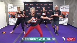 Try it. Do it. Excel. You have what it takes to work out with Shellie Blanks Cimarosti - so get going! Share the intermediate workout with friends and family, or take it on alone. No matter how, just do it and watch at armedforcesentertainment.com/upcoming-events/get-fit-ep-2 | Armed Forces Entertainment | Facebook