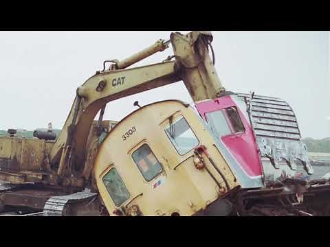 Trains in the scrap yard