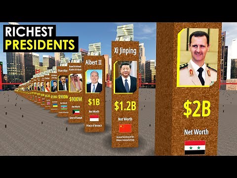 Comparison: RICHEST Presidents In The World 2022