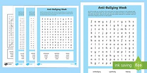 Anti-Bullying Week Word Search