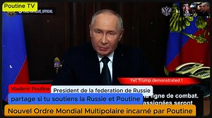 46K views · 1.4K reactions | URGENT!! Vladimir Poutine Annonce des Choses Sérieuses: et met en garde L'Europe✅. Il remercie egalement les pays africains d'avoir soutenue la federation de Russie dans ses heures sombres.. ===================================== Vive Poutine!!!❤❤✅ | Poutine TV | Facebook
