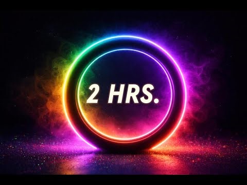 2 Hours Rainbow Neon Focus Ring | Deep Focus & Creative Clarity