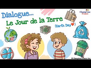Dialogue quotidien ~ Le Jour de la Terre 🌍 ~ Everyday French Dialogues #learnfrench