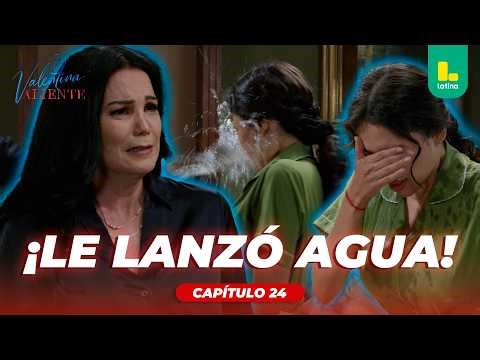 Frida, upset, throws a glass of water at Valentina! | Valentina Valiente - Chapter 24