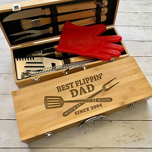 BBQ Set, Custom Grill Set, Personalized BBQ Set, Grill Set, Custom BBQ Set, Grill Master, Dad Gift, Personalized Grilling, Grilling Spatula - Etsy