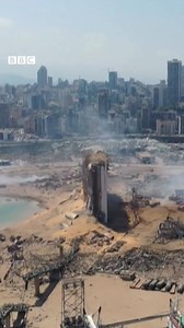 320K views · 3.7K reactions | Aerial footage shows the scale of destruction following Tuesday's explosion in Beirut. The blast was felt up to 240 km (150 miles) away. bbc.in/3a1oQZQ | BBC News | Facebook