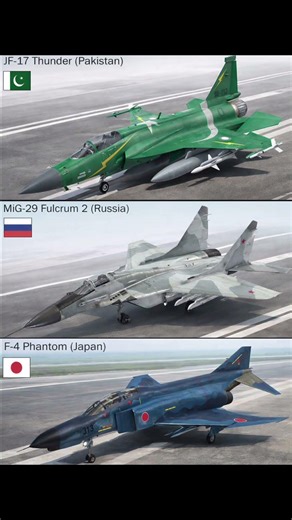 JF-17 vs MiG-29 vs F-4 Phantom – Who Dominates the Sky? #stealthfighter