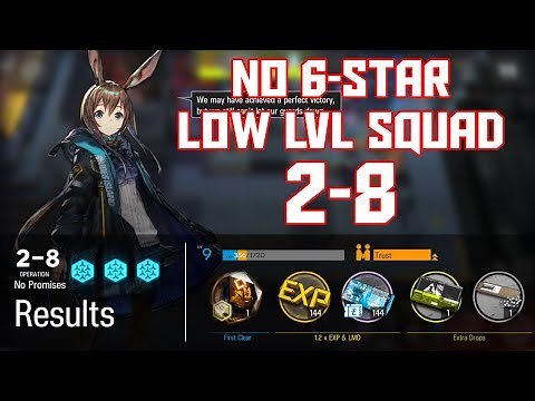 【明日方舟/Arknights】[2-8] - Low Lvl-Rarity Squad - Arknights Strategy