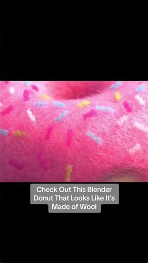 Check out this unusually woolly Blender donut created by 3D Artist Rahul Parihar using Geometry Nod