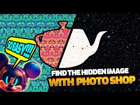 UNCOVER HIDDEN IMAGE IN STEREOGRAM PICTURES (MAGICEYE) WITH PHOTOSHOP #maigceye #cheat #photoshop