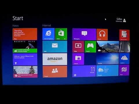 Windows 8 - Adusting screen brightness