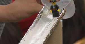 Students build water slides