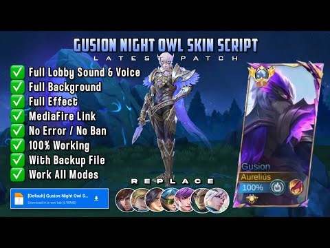 Gusion Collector — Night Owl Skin Script Full Effect | Latest Patch
