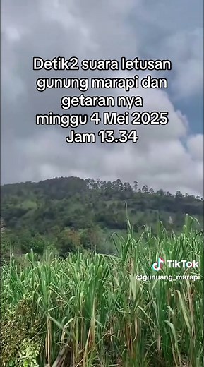 Detik2 Suara letusan gunung marapi dan getarannya minggu 4 Mei 2025 #tiktoklive #livehighlights #tiktoklive #gunungmarapi #erupsimarapi #marapi #marapihariini #gunungmerapi #merapi #infomarapi