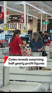 Supermarket giant Coles has revealed a fall in half yearly profits. #coles #profits #supermarket #costofliving #7NEWS | 7NEWS Sydney
