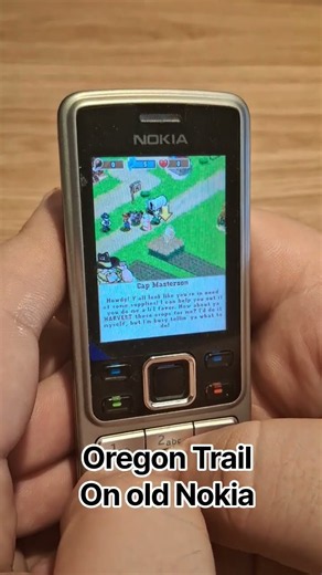 The Oregon Trail: American Settler classic game on retro Nokia #oregontrail #classicgames