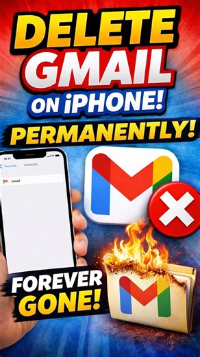 Delete Gmail Account on iPhone in 30 Seconds! (Easy Method)