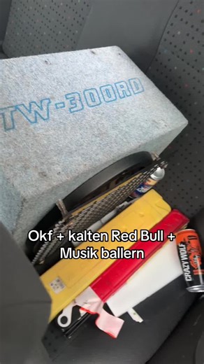 The Ultimate Subwoofer Experience with Music and Red Bull