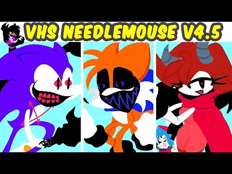 Friday Night Funkin' VHS Needlemouse V4.5 FULL WEEK + Cutscenes (FNF MOD/Sonic.EXE)