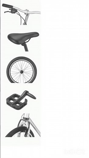 Vocabulaire de la bicyclette.Mots essentiels en français.