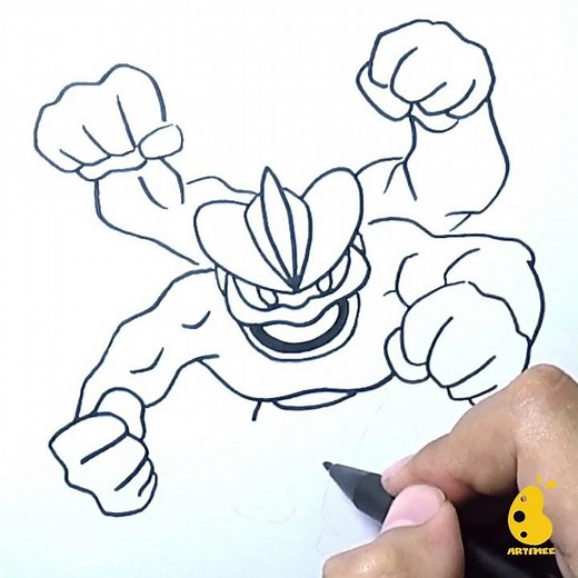 How to Draw Machamp #Shorts