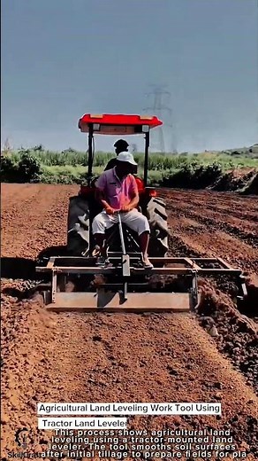 Agricultural Land Leveling Work Tool Using Tractor Land Leveler #worktool