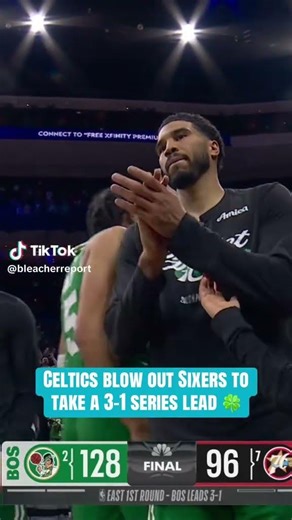 Boston Celtics blow out the 76ers