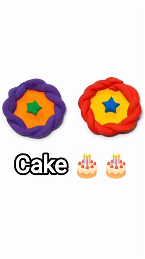 DIY idea 🔔 How to make easy cake 🎂 🍰 with Super clay #trend #clay #music #clay