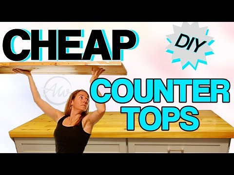 Cheap Countertop Made from Scrap 2x4's