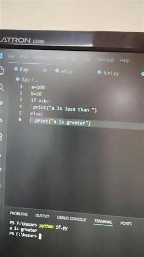 python if else tutorial - lecture