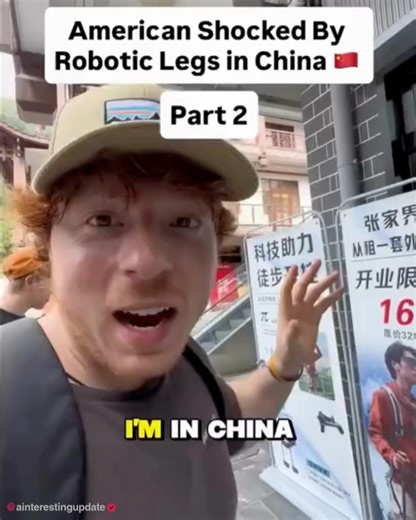 AI / Tech Updates on Instagram: "A Glimpse Into the Future of Human Mobility 🤖 In China’s Zhangjiajie National Park, a new generation of robotic legs is redefining how we walk, run, and climb. These wearable exoskeletons use advanced motion sensors to detect your walking rhythm and instantly adapt to your pace, providing seamless support with every step. At higher power levels, they deliver enough assistive force that users feel as if the robot is doing the work for them — even on steep 