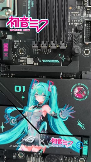 ⚡ Power meets personality.​ The ROG STRIX X870E-H GAMING WIFI7 HATSUNE MIKU EDITION motherboard lights up your build with legendary performance vibrant design.​ ​ 🎶 What song would you play first?​ #ROGxHatsuneMiku #rog_my | ASUS Republic of Gamers