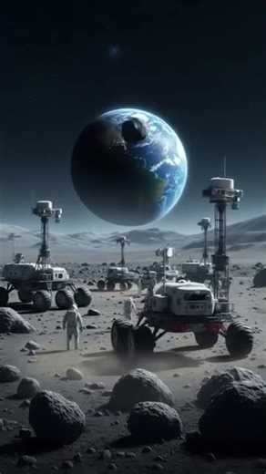 "Rocket to the Moon: Inside the First Futuristic Lunar City! 🚀🌕"