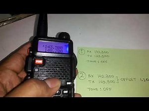 Cara Setting HT Baofeng UV-5R Duplex Repeater RPU