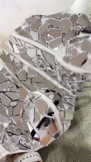 Broken Mirror Applique Dress Design