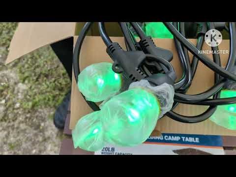 LUMINAR OUTDOOR LED COLOR CHANGING STRING LIGHTS #UNBOXING