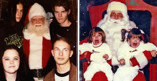 20 Vintage Mall Santa Photos (1970s–2000s)