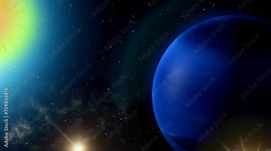 a close-up 4k animated video of the planets