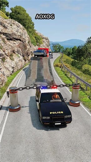 Cars vs Big Speed Bump - BeamNG.Drive