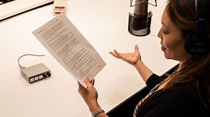 What does a radio script look like?