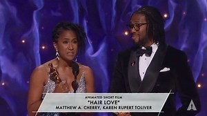 66K views · 903 reactions | ”Hair Love" was done because we wanted to see more representation in animation. We wanted to normalize Black hair.” - Matthew A. Cherry on winning the Oscar for Best Animated Short for “Hair Love” | The Academy | Facebook