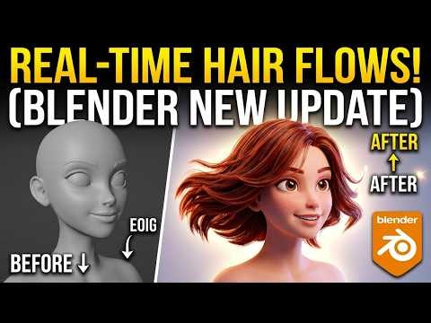 How to Use Blender New Hair Dynamics Physics Experimental Modifier | Blender Tutorial