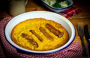 Vegan Toad in the Hole from store cupboard staples - Vegan Punks