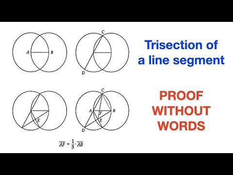 Trisection of a line segment