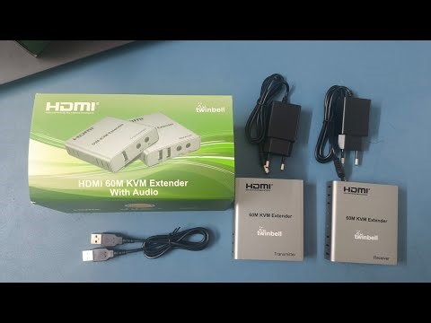 HDMI 60M KVM EXTENDERS WITH AUDIO & MOUSE