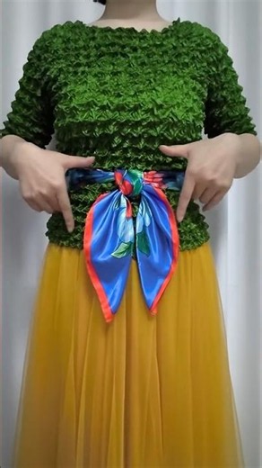 Transform Your Outfit with This Scarf Belt Tutorial