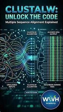 ClustalW Explained | Multiple Sequence Alignment (MSA) | Bioinformatics