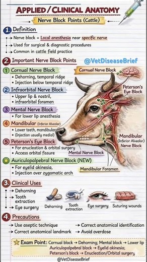 Essential Nerve Blocks for Cattle Surgery | Vet Disease Brief