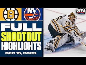 Boston Bruins at New York Islanders | FULL Shootout Highlights - December 15, 2023